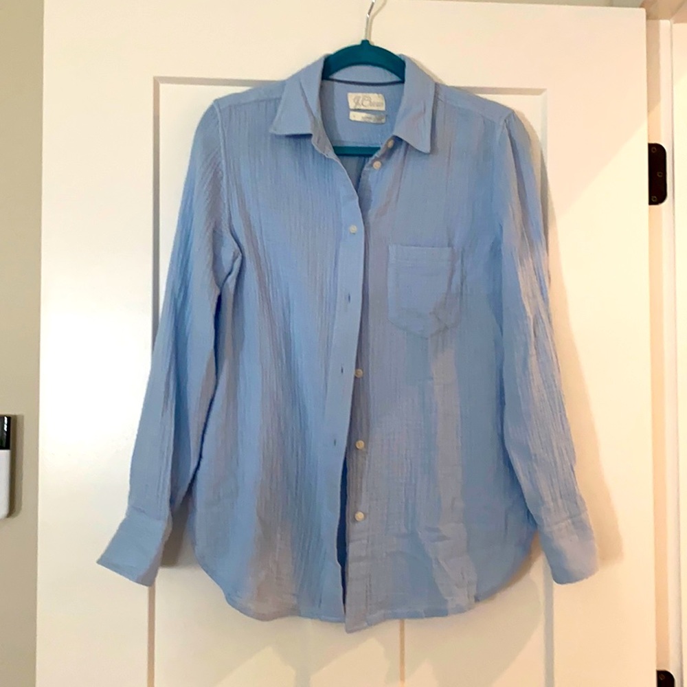 Jcrew Classic Fit Cozy Gauze Shirt